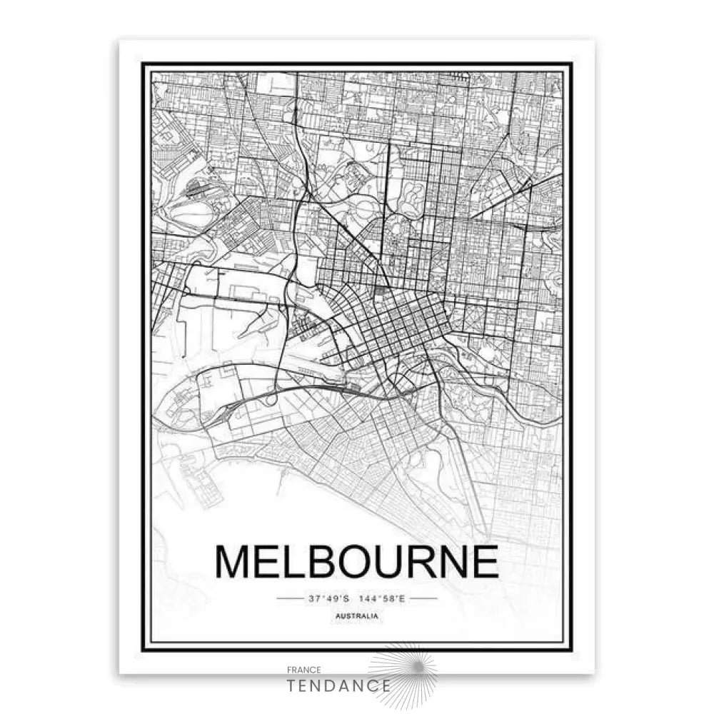 Affiche Holographique Des Capitales | France-Tendance