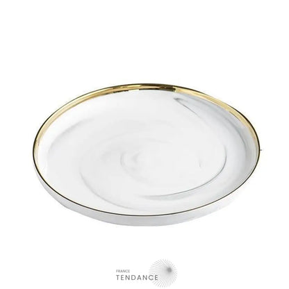 Assiettes Marbre & Or | France-Tendance