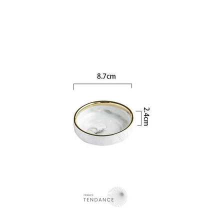 Assiettes Marbre & Or | France-Tendance