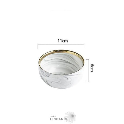 Assiettes Marbre & Or | France-Tendance