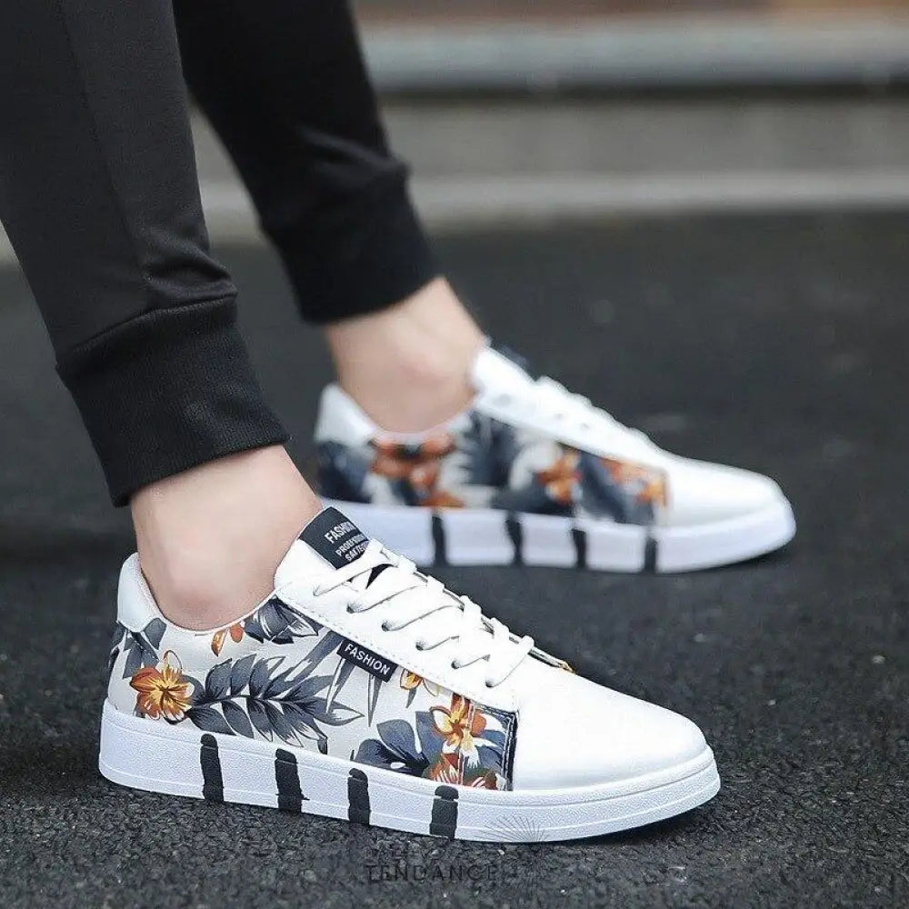 Baskets Basses - Floral | France-Tendance