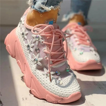 Baskets Toile & Diamants | France-Tendance