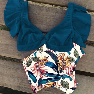 Bikini Floral Deux Pièces | France-Tendance