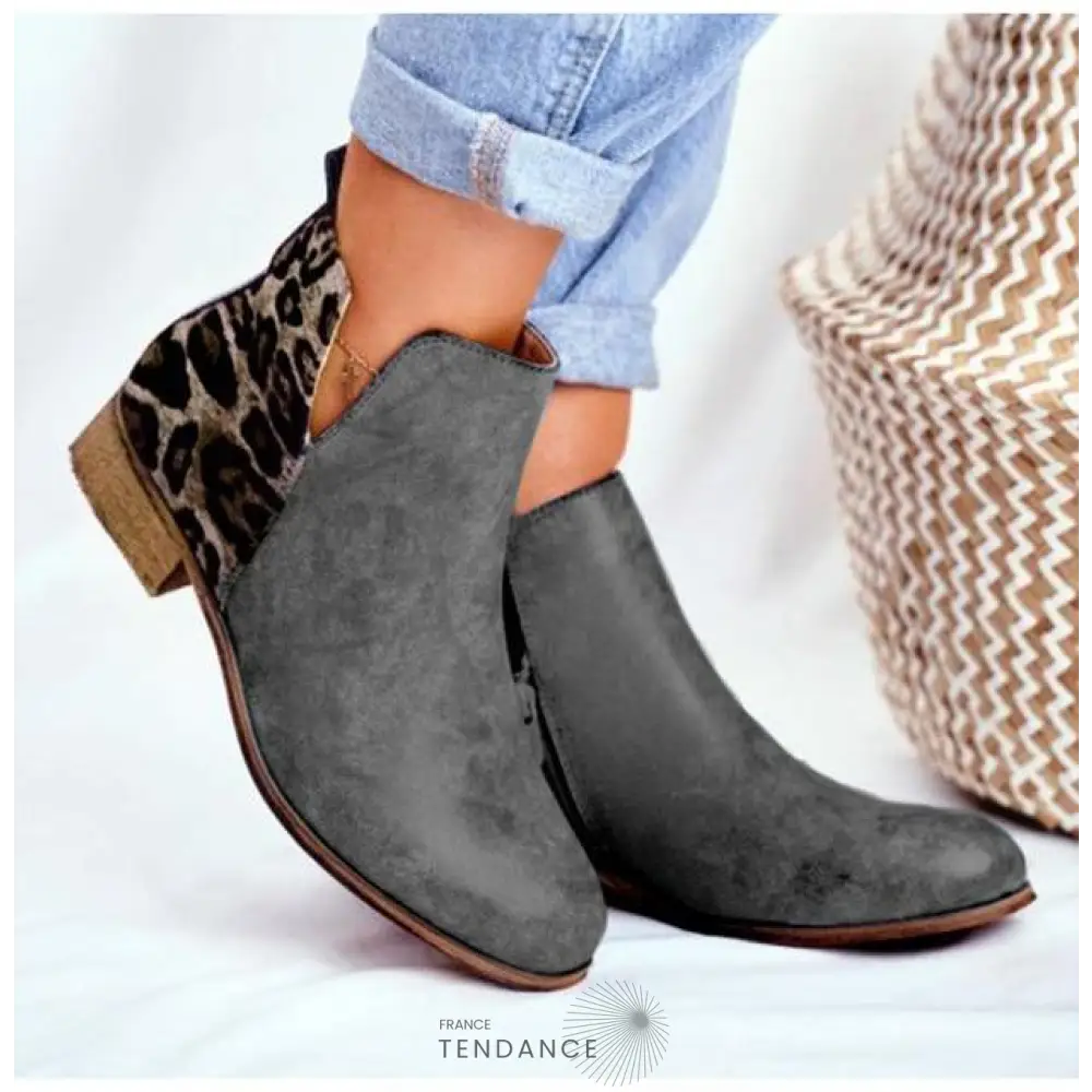 Bottines Rétro Bi-matière | France-Tendance