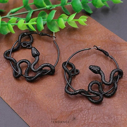 Boucles D’oreille Dark Snake | France-Tendance