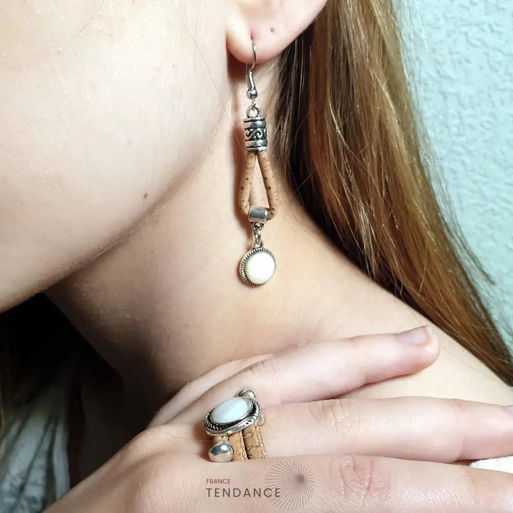 Boucles D’oreille En Liège | France-Tendance