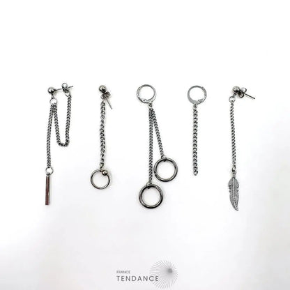 Boucles D’oreille Style K-pop En Acier Inoxydable |