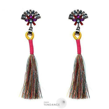 Boucles D’oreilles Boho à Franges | France-Tendance