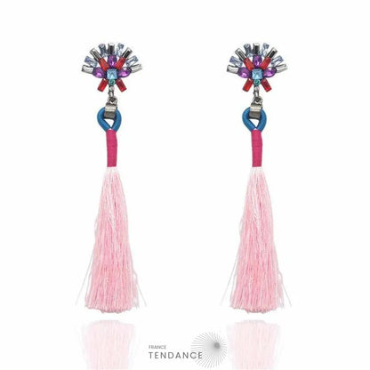 Boucles D’oreilles Boho à Franges | France-Tendance