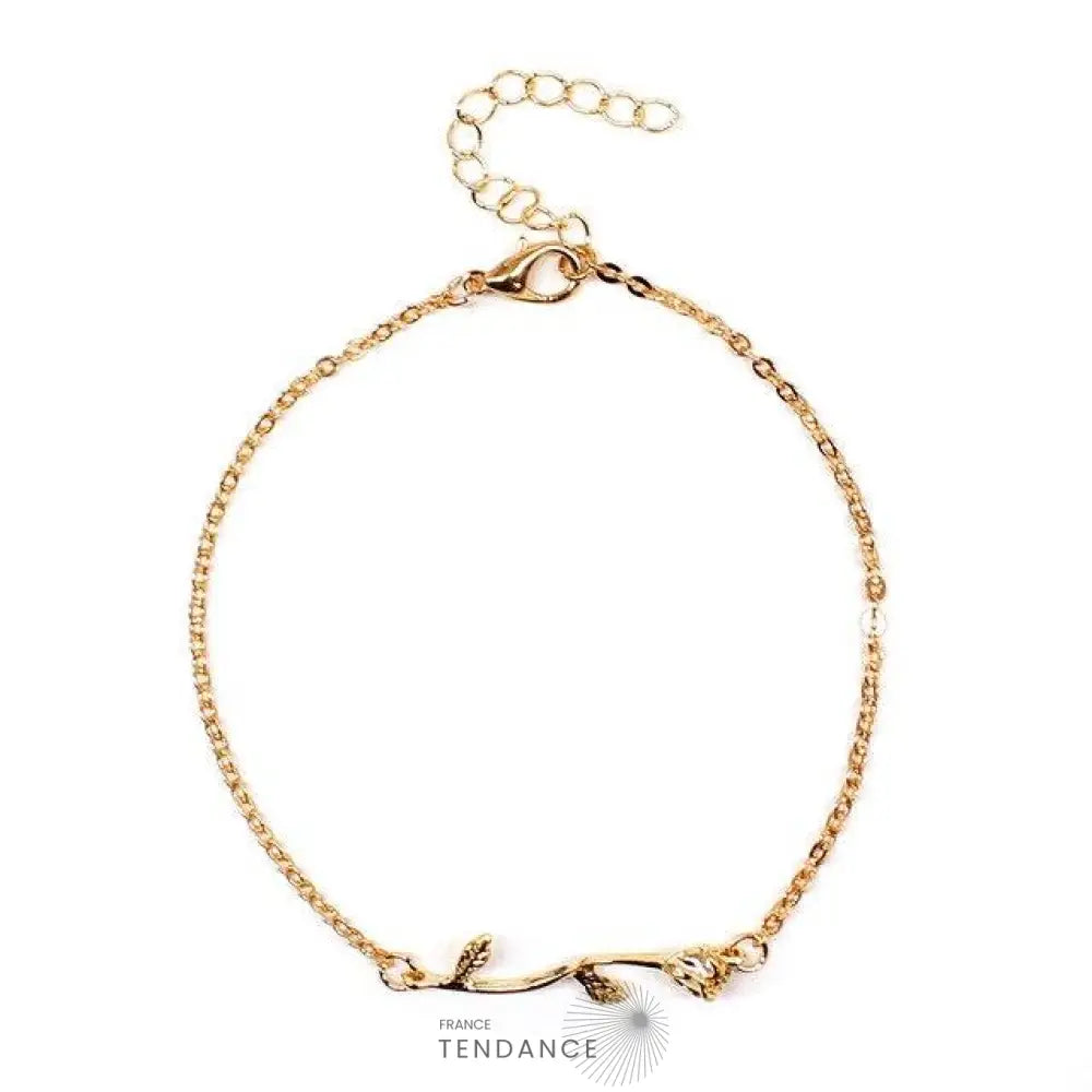 Bracelet De Cheville Avec Une Rose | France-Tendance