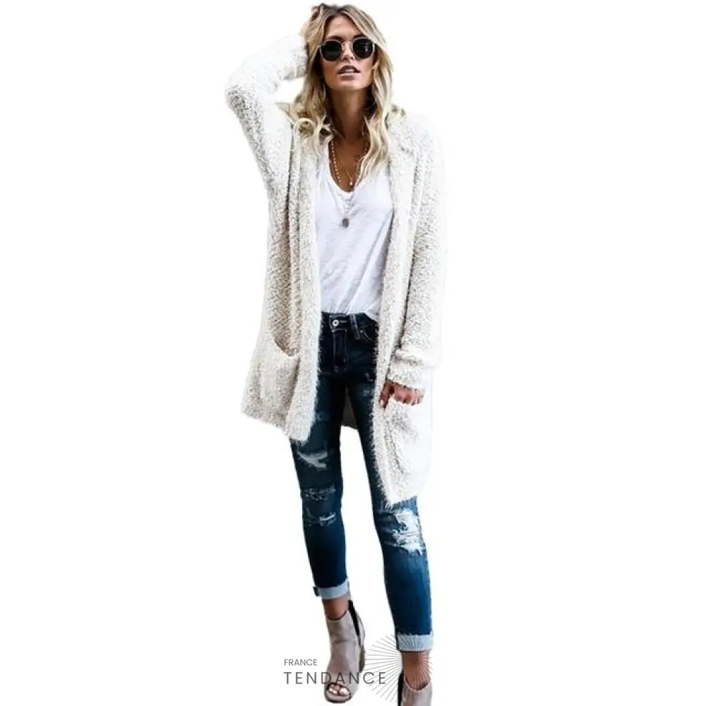 Cardigan Long à Capuche | France-Tendance
