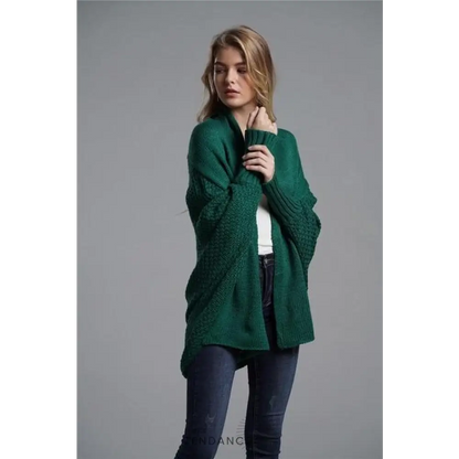 Cardigan Uni à Manches Chauve-souris | France-Tendance