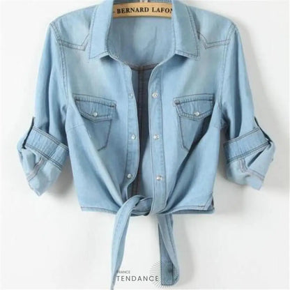 Chemise En Jeans à Nouer | France-Tendance