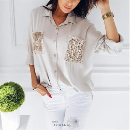 Chemisier Tendance Sequins | France-Tendance