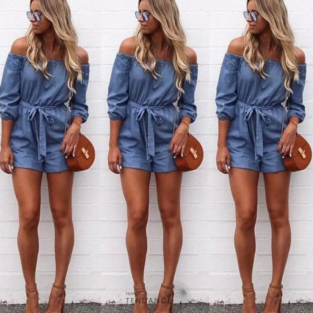 Combishort à épaules Dénudées | France-Tendance