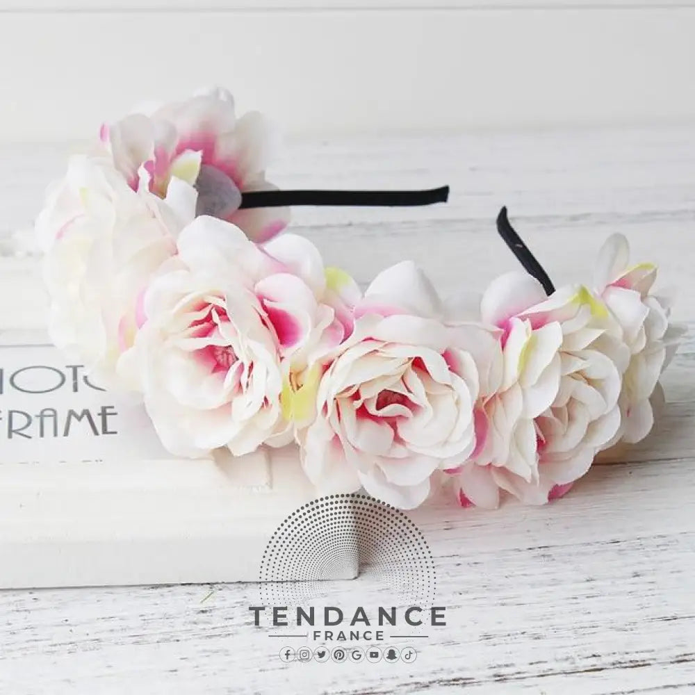 Couronne De Fleurs Serre-tête Headband | France-Tendance