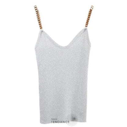 Débardeur Tricoté Brillant | France-Tendance