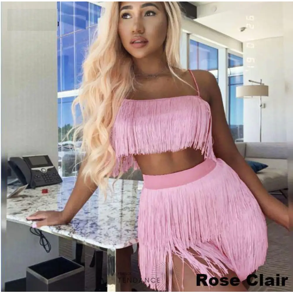 Ensemble Sofia 2 Pièces à Franges | France-Tendance