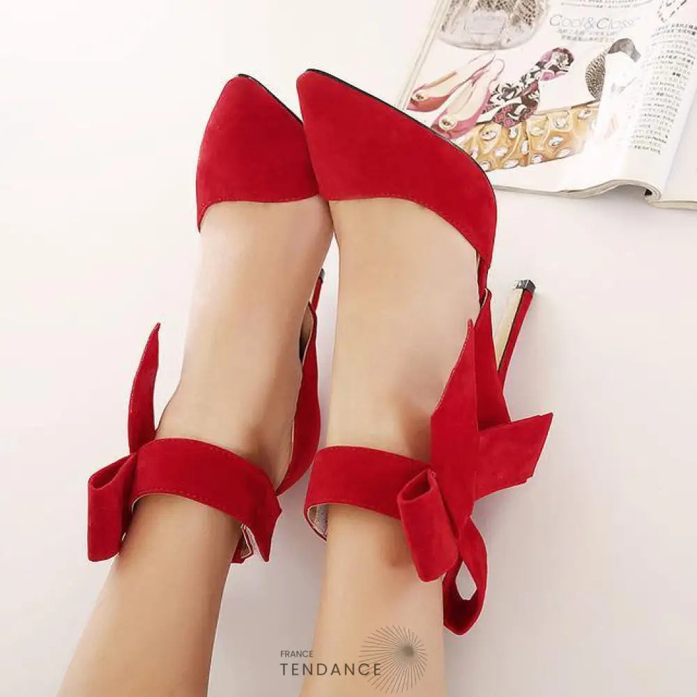 Escarpins à Bouts Pointus Avec Nœud Papillon |