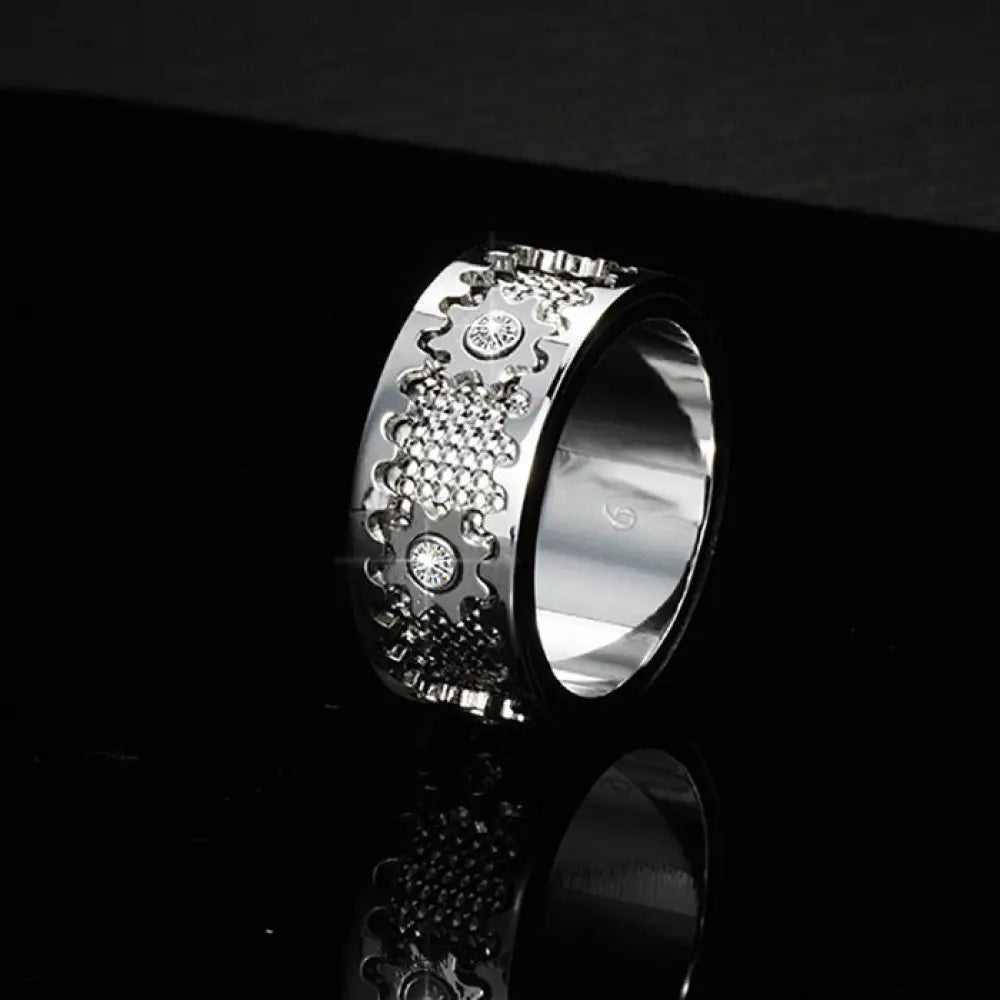 Eternity | Bague Rouages Du Temps (Edition Exclusive Pour Homme) Argent / 52 Bague Homme