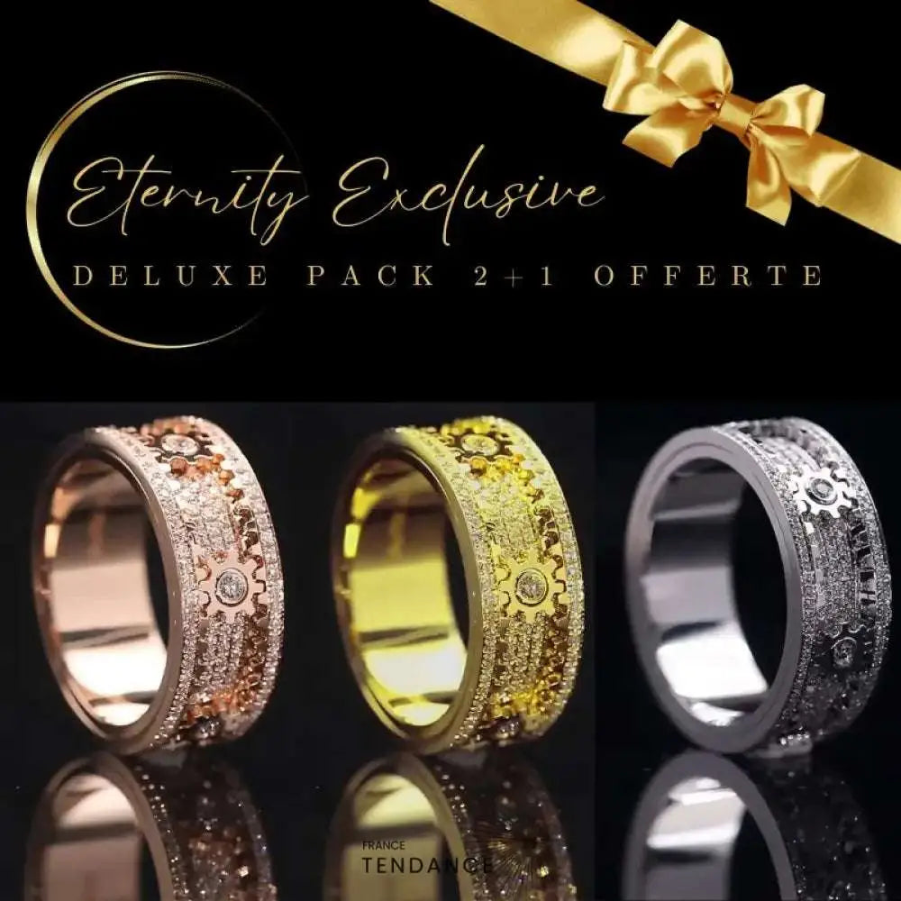 ETERNITY™ | Bague Rouages du Temps (Edition Limitée) EXCLU 2 + 1 Offerte / 50 BAGUE FEMME