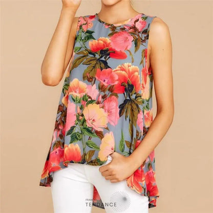 Haut Fleuri épaules Dénudées | France-Tendance