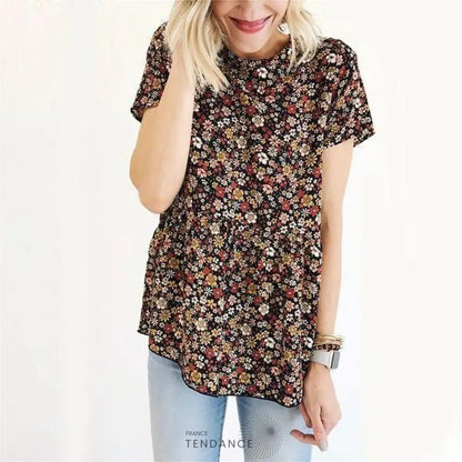 Haut Floral Nouvelle Collection | France-Tendance