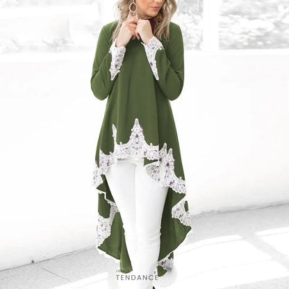 Haut Long En Dentelle | France-Tendance