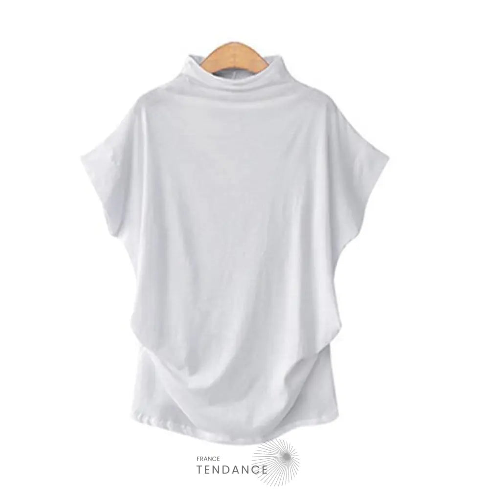 Haut Uni à Manches Chauve-souris | France-Tendance