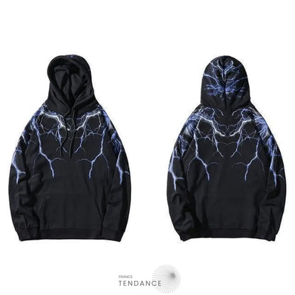 Hoodie Black Thunder | France-Tendance