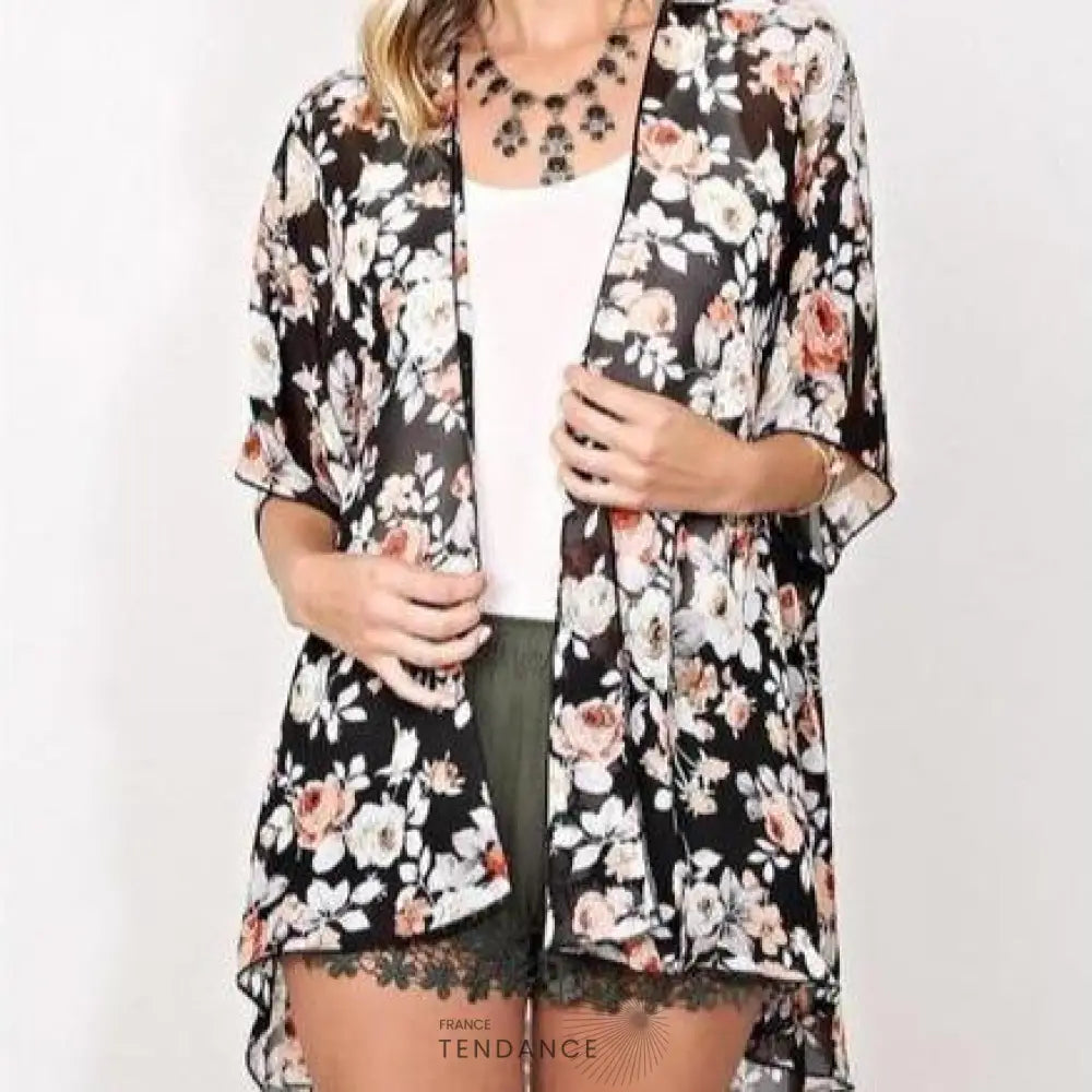 Kimono Hippie Imprimé | France-Tendance