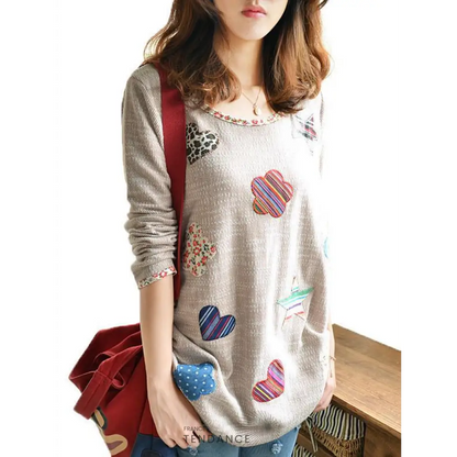 Long Chandail Patchwork | France-Tendance