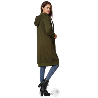 Long Gilet à Capuche Tendance | France-Tendance