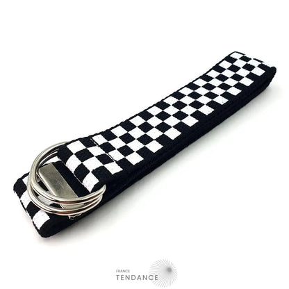 Longue Ceinture Damier Avec Double Boucle Style Coréen |
