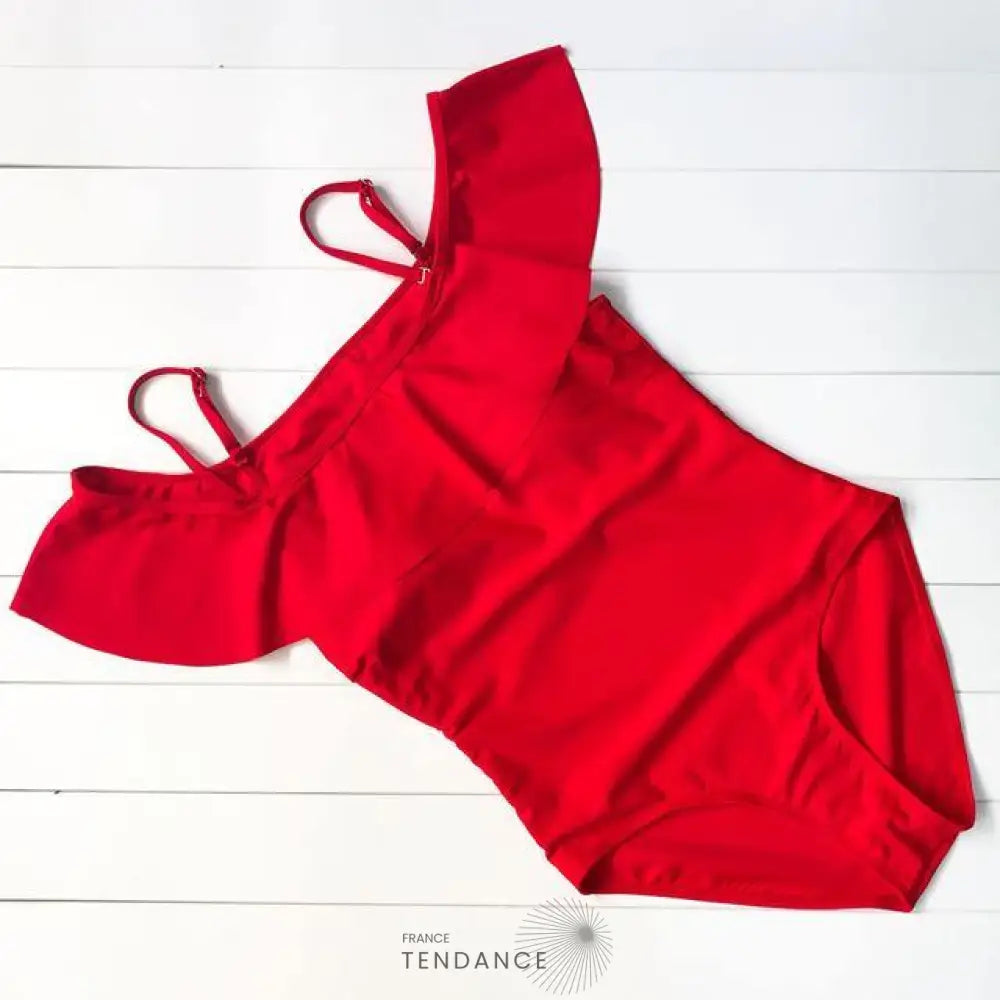 Maillot De Bain Une Pièce à Volants | France-Tendance