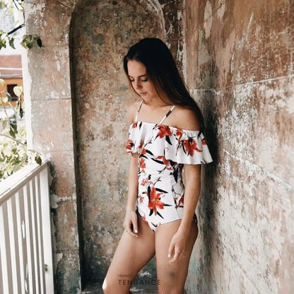 Maillot De Bain Une Pièce à Volants | France-Tendance