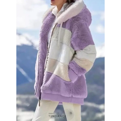 Manteau Multicolore à Capuche | France-Tendance