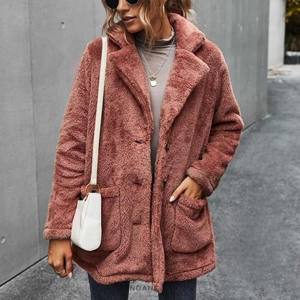Manteau Polaire Col à Revers | France-Tendance