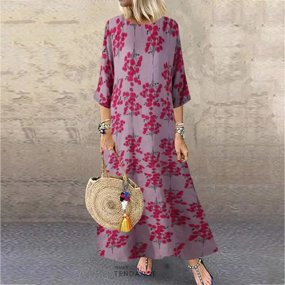Maxi Robe Bohème Imprimée | France-Tendance