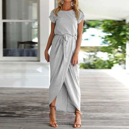 Maxi Robe Manches Courtes | France-Tendance