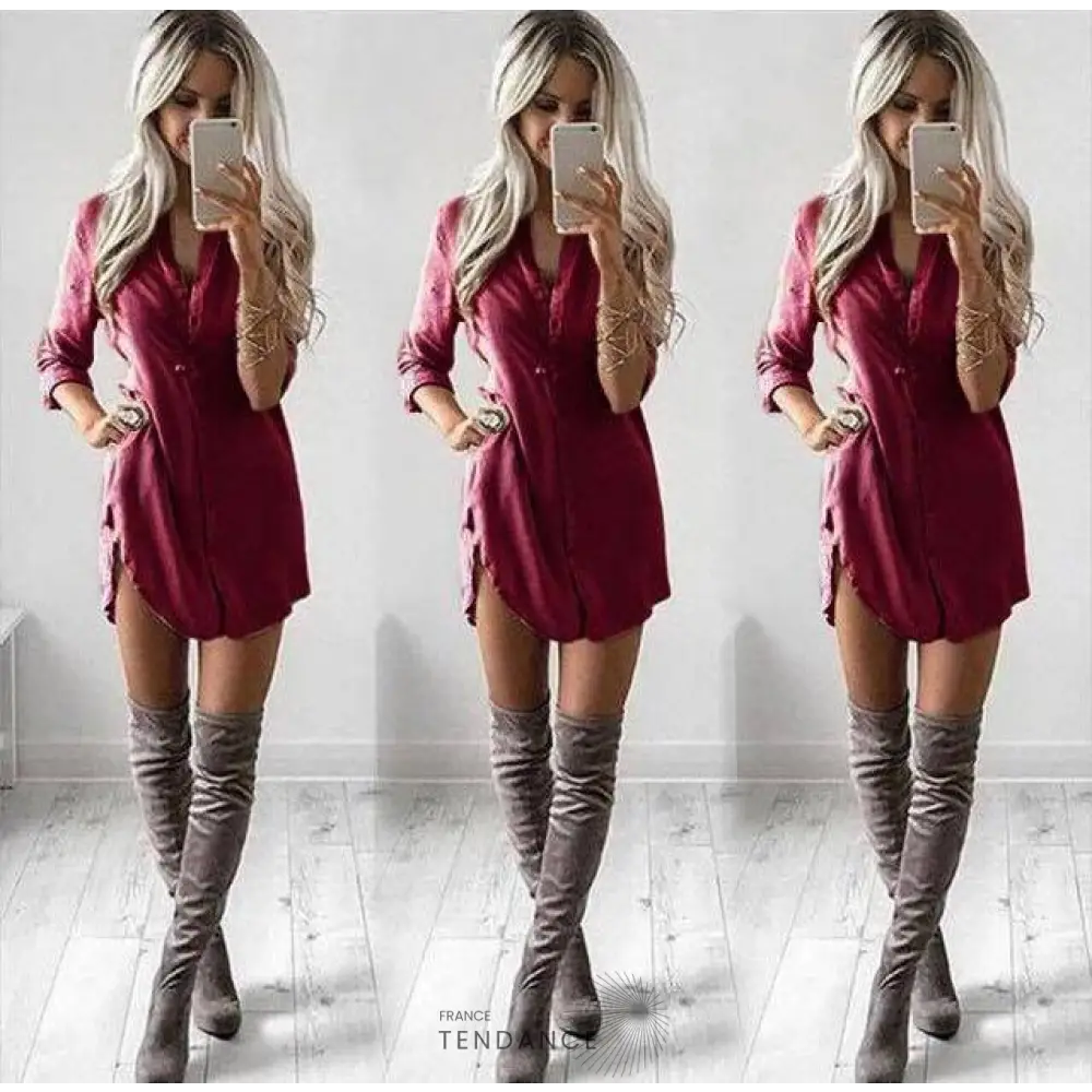 Mini Robe/chemise | France-Tendance