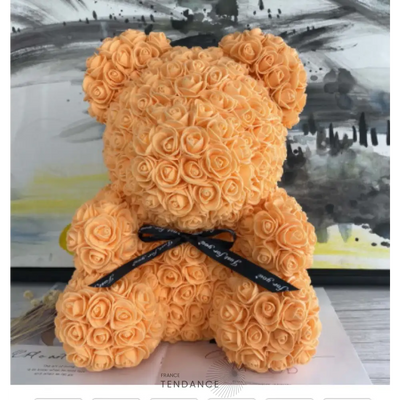 Ourson Xl En Roses éternelles | France-Tendance