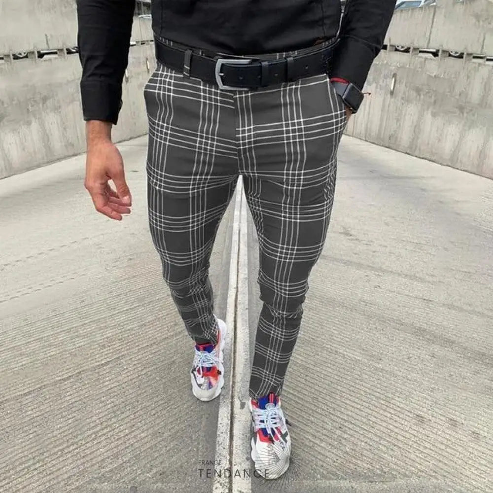 Pantalon à Carreaux Moderne | France-Tendance