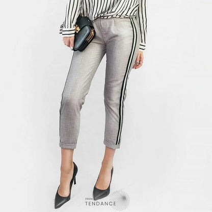 Pantalon Casual 3/4 à Bande | France-Tendance