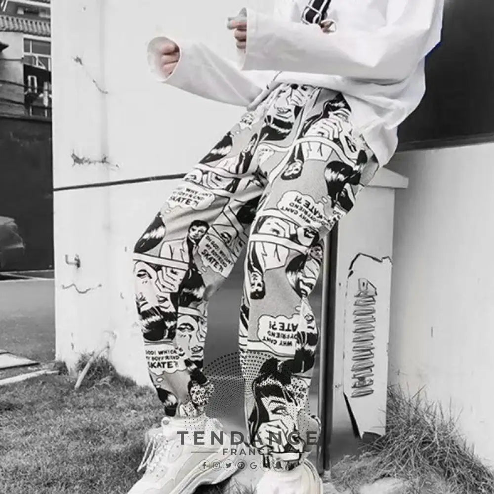 Pantalon White x Cartoon™ | France-Tendance