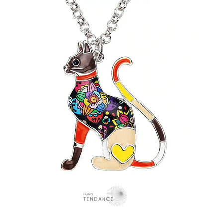 Pendentif émaillé Chat | France-Tendance