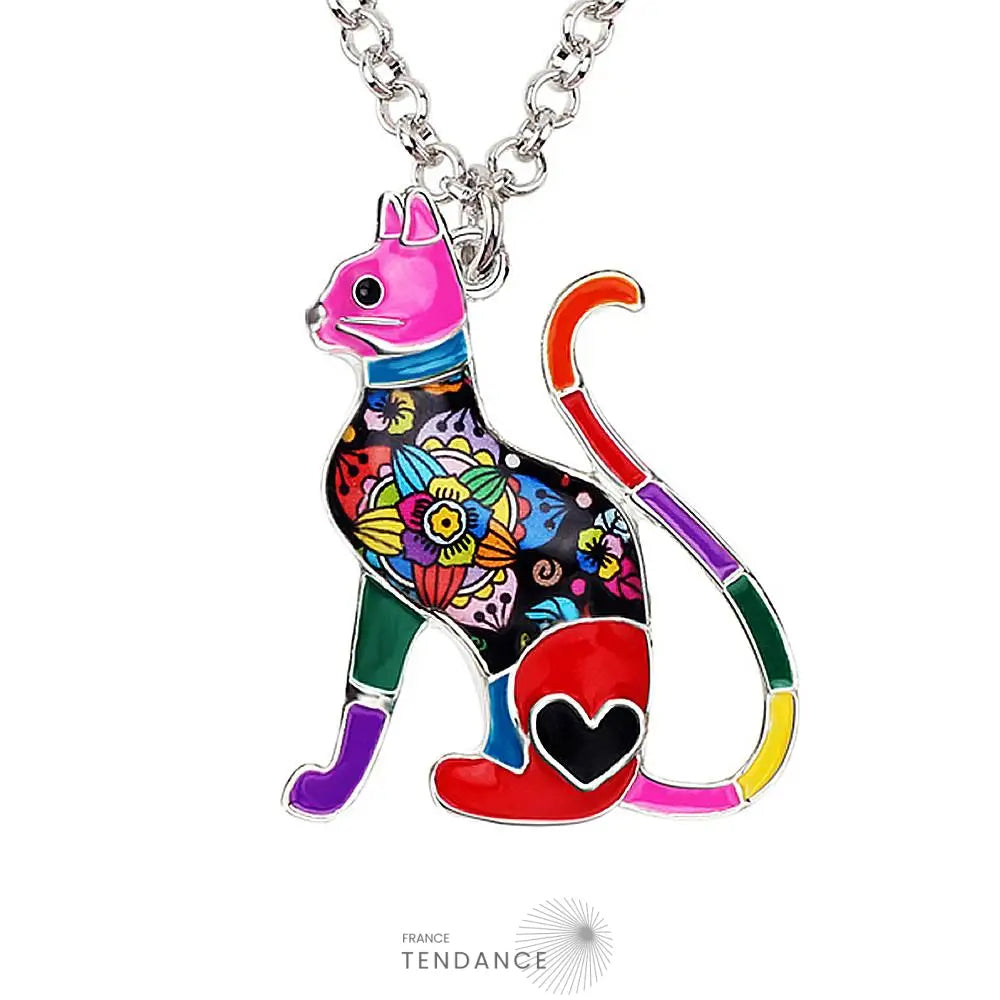 Pendentif émaillé Chat | France-Tendance
