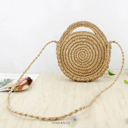 Petit Sac Rond Effet Osier | France-Tendance