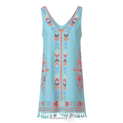 Petite Robe Boho à Franges | France-Tendance