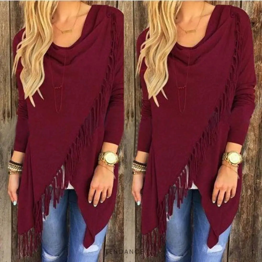 Poncho Asymétrique | France-Tendance